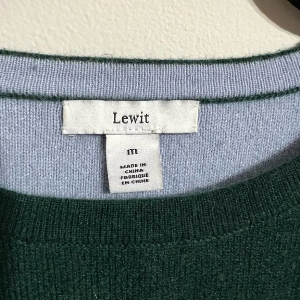 Lewit double knitted cashmere blend sweater Size Medium